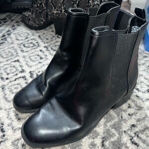 Black ankle boots